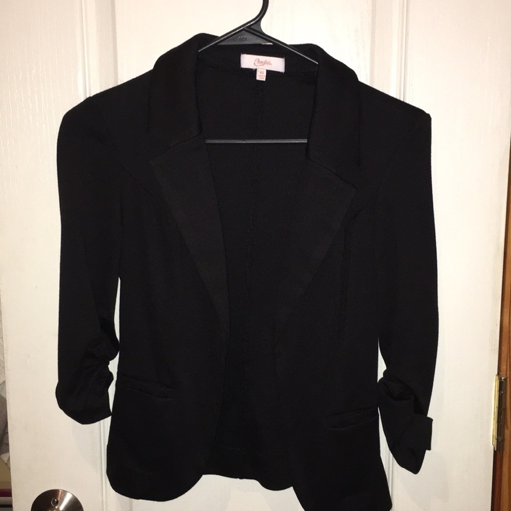 Candie’s XS Black Crop blazer jacket